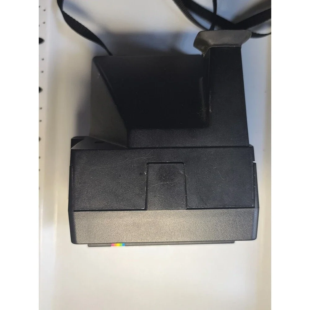 Vintage Polaroid OneStep 600 Instant Film Land Camera, Rainbow Stripe - UNTESTED